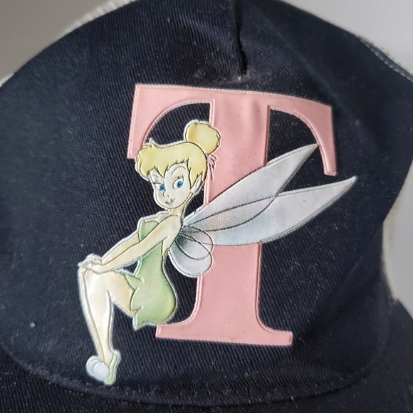 Vintage Disney Character Tinker Bell Mesh Snapback Baseball Trucker Hat Cap - Picture 7 of 7